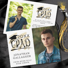 Moderner Abschluss Black Gold Grad 2 Fotos