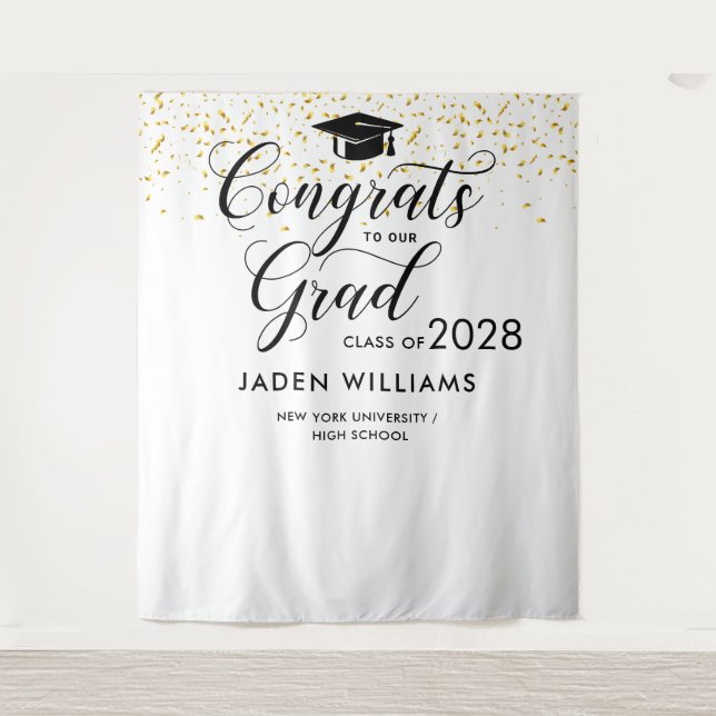 Moderner Abschluss Foto Stand Hintergrund Wandteppich (Vorderseite)