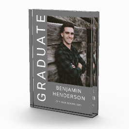 Moderner Abschluss Fotoblock