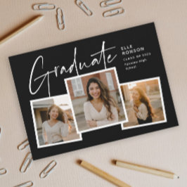 Moderner Abschluss für Drehbuch-Graduate Einladung