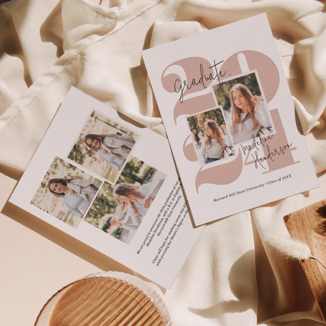 Moderner Abschluss für Fotocollage der Klasse 5 Ankündigung (Von Creator hochgeladen)