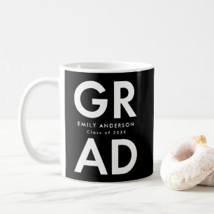 Moderner Abschluss für Grad-Schwarz-Weiß-Foto Kaffeetasse