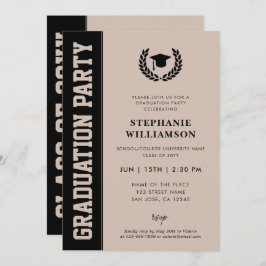 Moderner Abschluss für Minimalistisches Foto Einladung