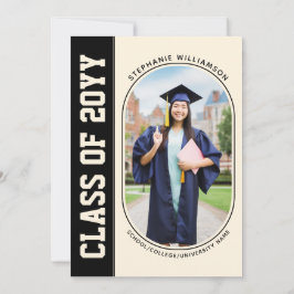 Moderner Abschluss für Minimalistisches Foto Einladung