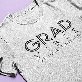 Moderner Abschluss Grad Vibes Minimalistisch Tri-Blend Shirt
