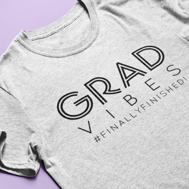 Moderner Abschluss Grad Vibes Minimalistisch Tri-Blend Shirt (Von Creator hochgeladen)