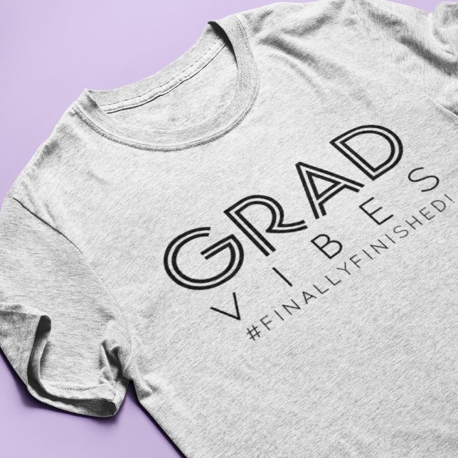 Moderner Abschluss Grad Vibes Minimalistisch Tri-Blend Shirt (Von Creator hochgeladen)