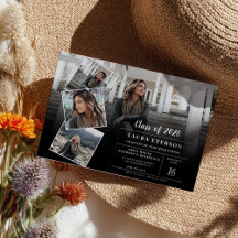 Moderner Abschluss in Schwarzweiß-Foto