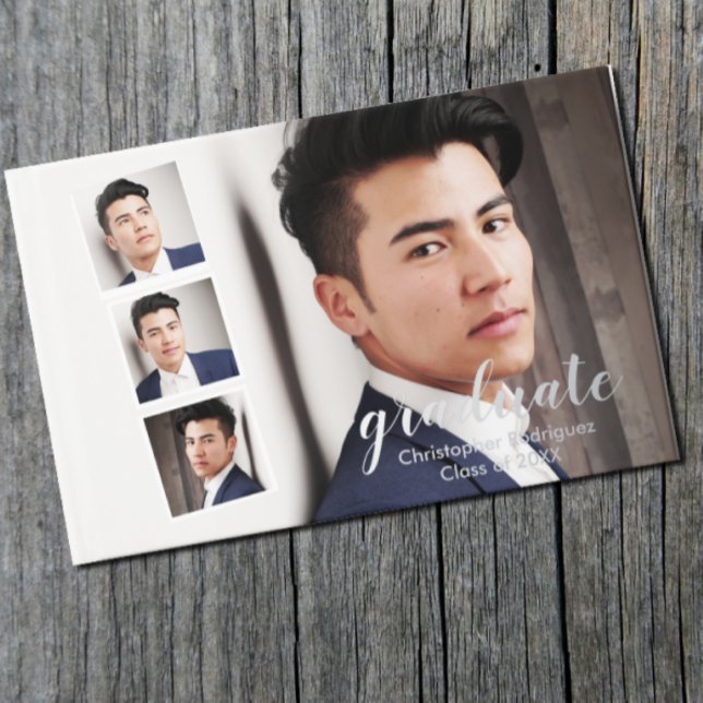 Moderner Abschluss mit 4 Fotos Gästebuch (Von Creator hochgeladen)