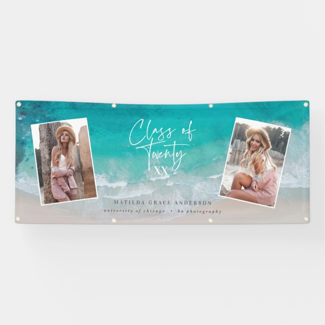 Moderner Abschluss mit mehreren Fotos Banner (Horizontal)