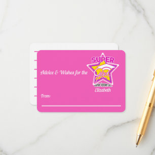 Moderner Abschluss Super Grad Pink Advice wünscht Begleitkarte