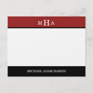 Moderner Abschluss Vielen Dank Karten (rot)