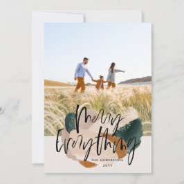 Moderner abstrakter 1 Foto Weihnachtsurlaub Ankündigung