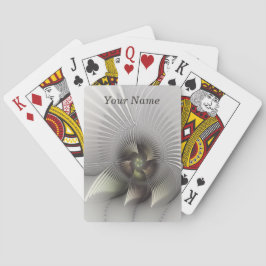 Moderner Abstrakter 3D-Shape Fraktal Art Name Spielkarten