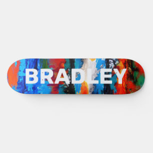 Moderner Abstrakter, benutzerdefinierter Personali Skateboard