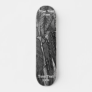 moderner abstrakter Blattentwurf der Skateboard