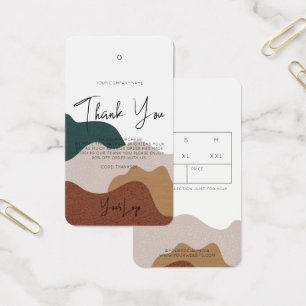 Moderner Abstrakter Boho Business Clohang Tag