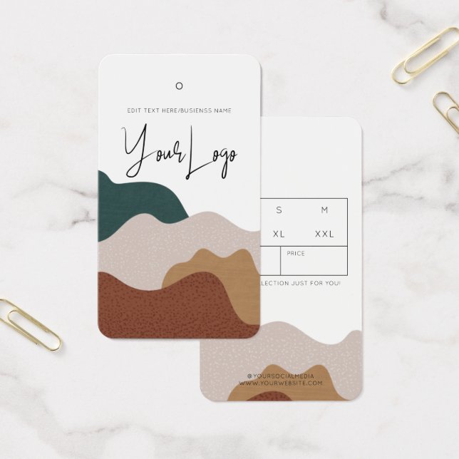 Moderner Abstrakter Boho Business Clohang Tag (Büro)