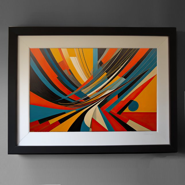 Moderner abstrakter Designfuturismus 3:2 Poster (Von Creator hochgeladen)