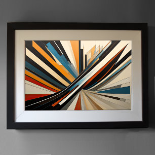 Moderner abstrakter Designfuturismus 3:2 Poster