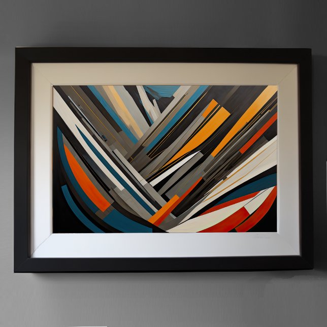 Moderner abstrakter Designfuturismus 3:2 Poster (Von Creator hochgeladen)