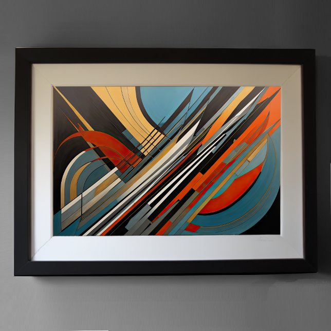 Moderner abstrakter Designfuturismus 3:2 Poster (Von Creator hochgeladen)