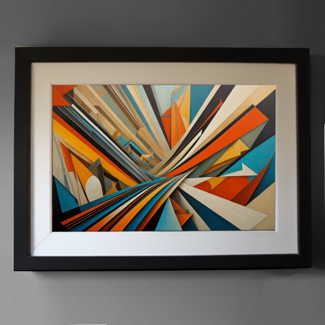 Moderner abstrakter Designfuturismus 3:2 Poster (Von Creator hochgeladen)