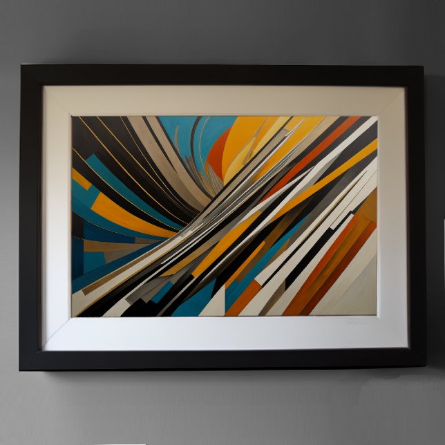 Moderner abstrakter Designfuturismus 3:2 Poster (Von Creator hochgeladen)