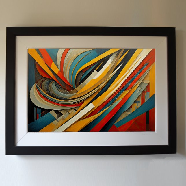 Moderner abstrakter Designfuturismus 3:2 Poster (Von Creator hochgeladen)