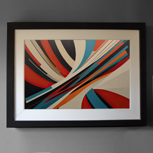 Moderner abstrakter Designfuturismus 3:2 Poster