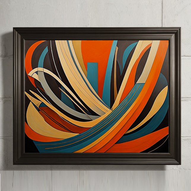 Moderner abstrakter Designfuturismus 4:5 Poster (Von Creator hochgeladen)