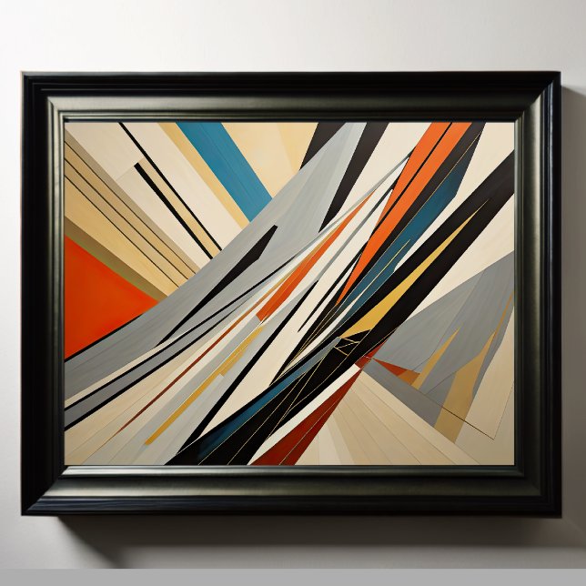 Moderner abstrakter Designfuturismus 4:5 Poster (Von Creator hochgeladen)