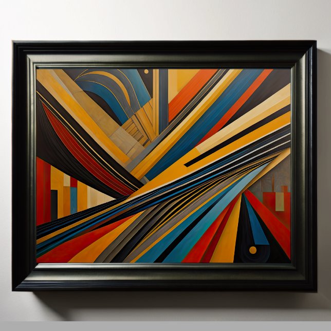 Moderner abstrakter Designfuturismus 4:5 Poster (Von Creator hochgeladen)