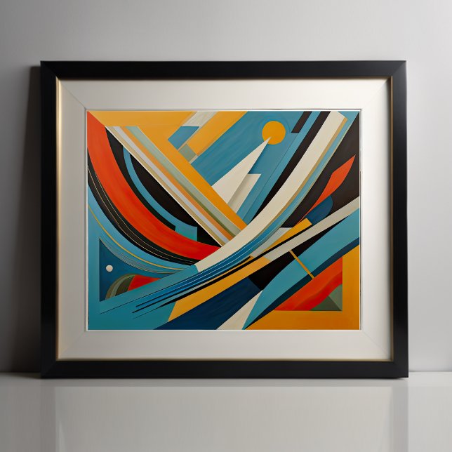 Moderner abstrakter Designfuturismus 4:5 Poster (Von Creator hochgeladen)