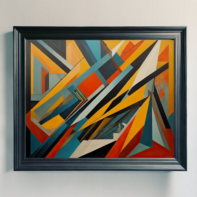 Moderner abstrakter Designfuturismus 4:5 Poster (Von Creator hochgeladen)