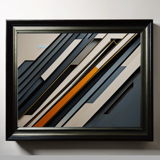 Moderner abstrakter Designfuturismus 4:5 Poster (Von Creator hochgeladen)