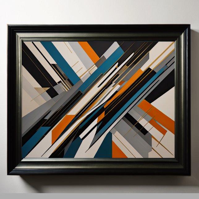 Moderner abstrakter Designfuturismus 4:5 Poster (Von Creator hochgeladen)