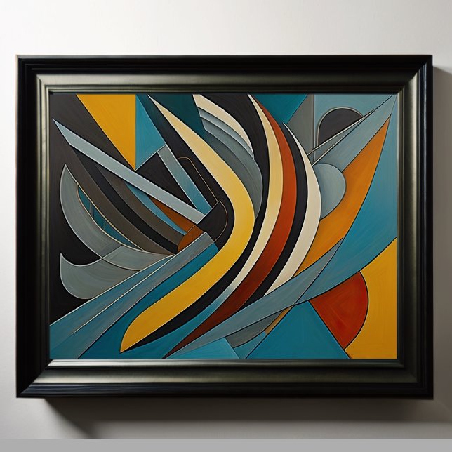 Moderner abstrakter Designfuturismus 4:5 Poster (Von Creator hochgeladen)