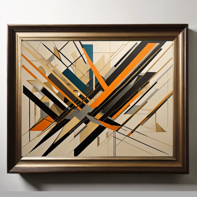 Moderner abstrakter Designfuturismus 4:5 Poster (Von Creator hochgeladen)