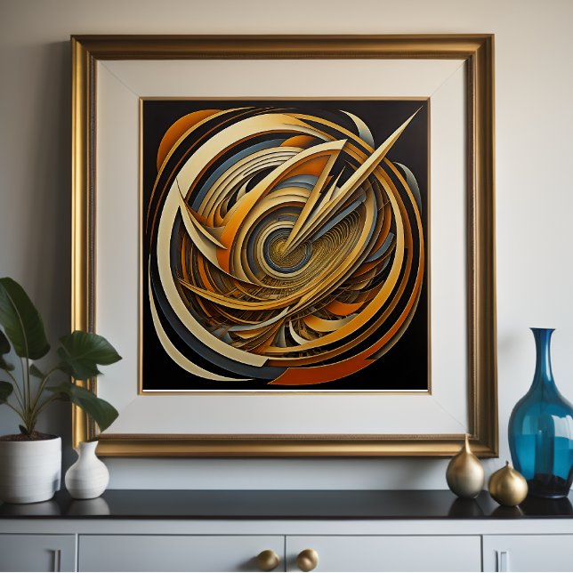 Moderner abstrakter Designfuturismus X Poster (Von Creator hochgeladen)