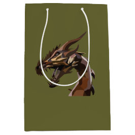 Moderner Abstrakter Drache Mittlere Geschenktüte
