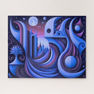 Moderner abstrakter Entwurf Kubismus Surrealismus Puzzle