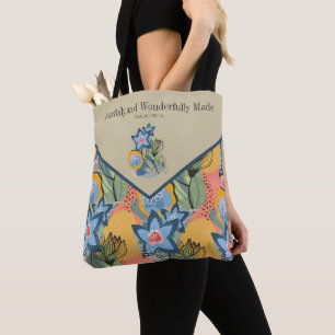 Moderner Abstrakter Floraler Psalm 139:14 Tote