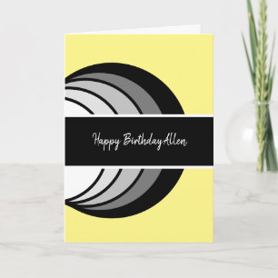 Moderner Abstrakter Geburtstag Karte