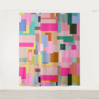 Moderner Abstrakter geometrischer Farbblock Mitte