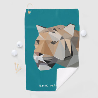 Moderner abstrakter geometrischer golfhandtuch