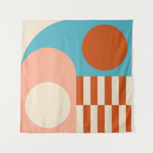 Moderner abstrakter geometrischer Hintergrund mit  Wandteppich