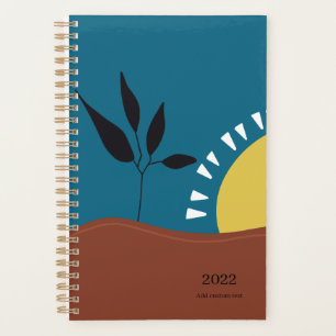 Moderner abstrakter Landschaftslichtminimalist 202 Planer