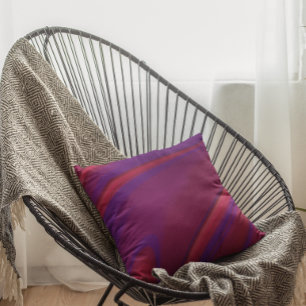 Moderner Abstrakter Minimalistischer Lila Swirl Kissen
