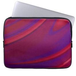 Moderner Abstrakter Minimalistischer Lila Swirl Laptopschutzhülle